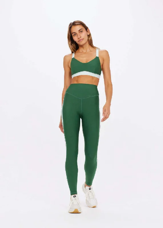 Southwest High-Rise Midi Pant- Forest Modern Skinny Pants