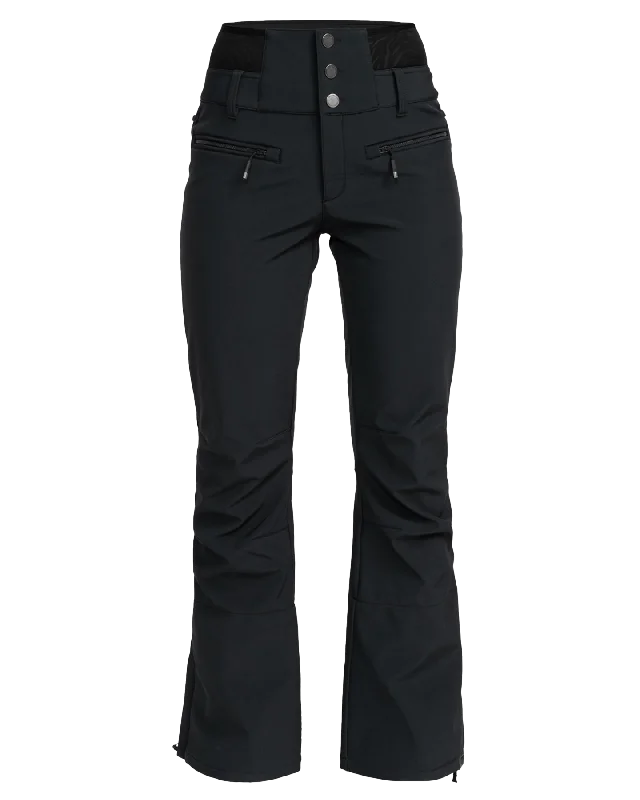 Roxy Women's Rising High Technical Snow Pants - True Black Soft Stretch Trousers