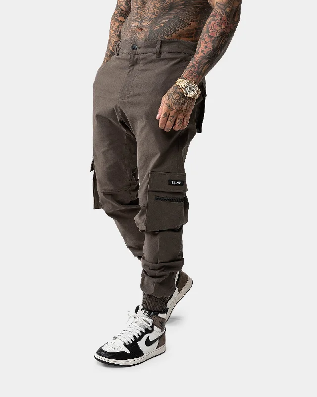 Saint Morta Espionage Cargo Pants Khaki Formal Wide-Leg Pants