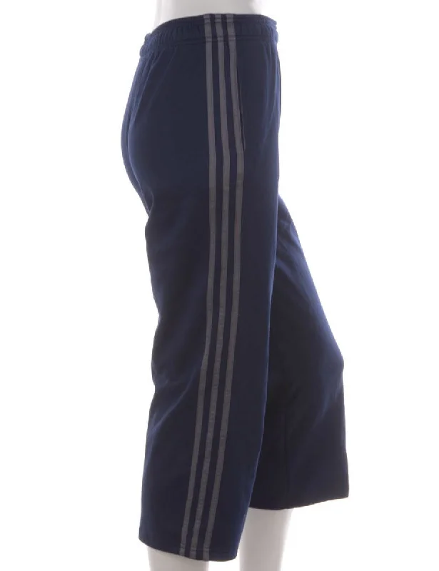 Label Upcycled Adidas Mel Cropped Track Pants Slim-Fit Leggings