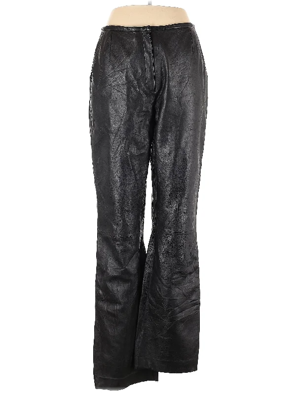 Faux Leather Pants Cozy Lounge Pants