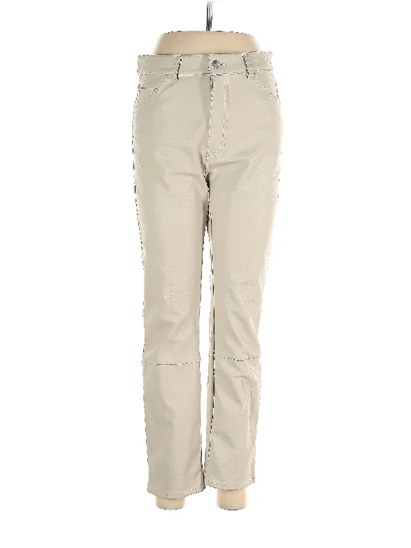 Faux Leather Pants Relaxed Fit Trousers