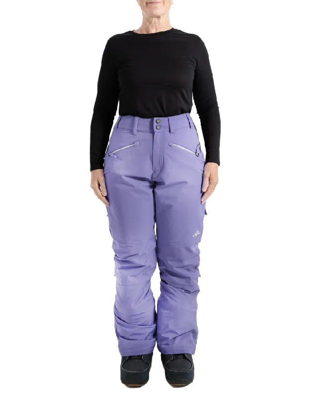 Nobody's Princess Zali Women's Snow Pant Short - Violet Slim-Fit Leggings