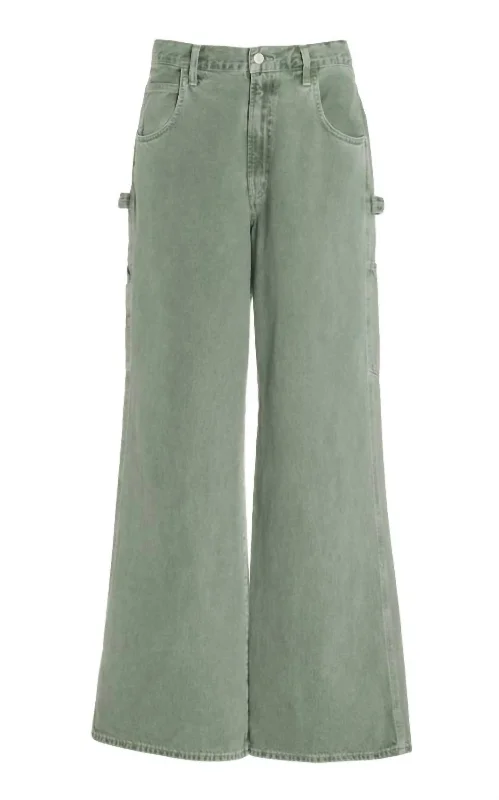 Magda Denim Carpenter Pant In Salmander Elegant Wool Trousers