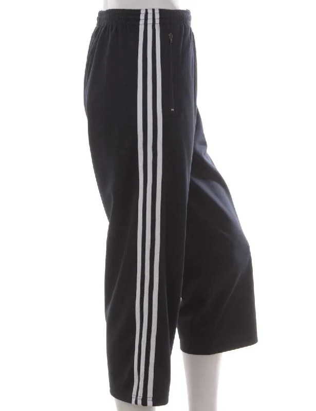 Label Upcycled Adidas Mel Cropped Track Pants Elegant Trouser Pants