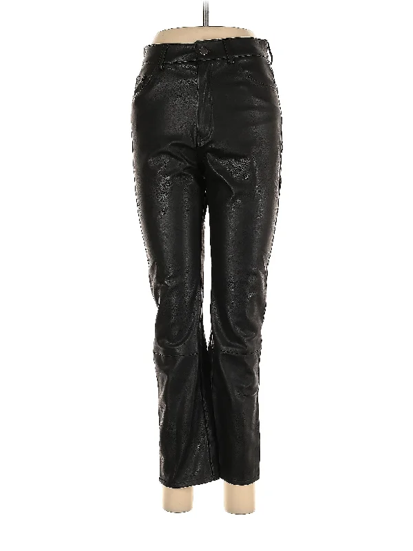 Faux Leather Pants Classic Stretch Pants