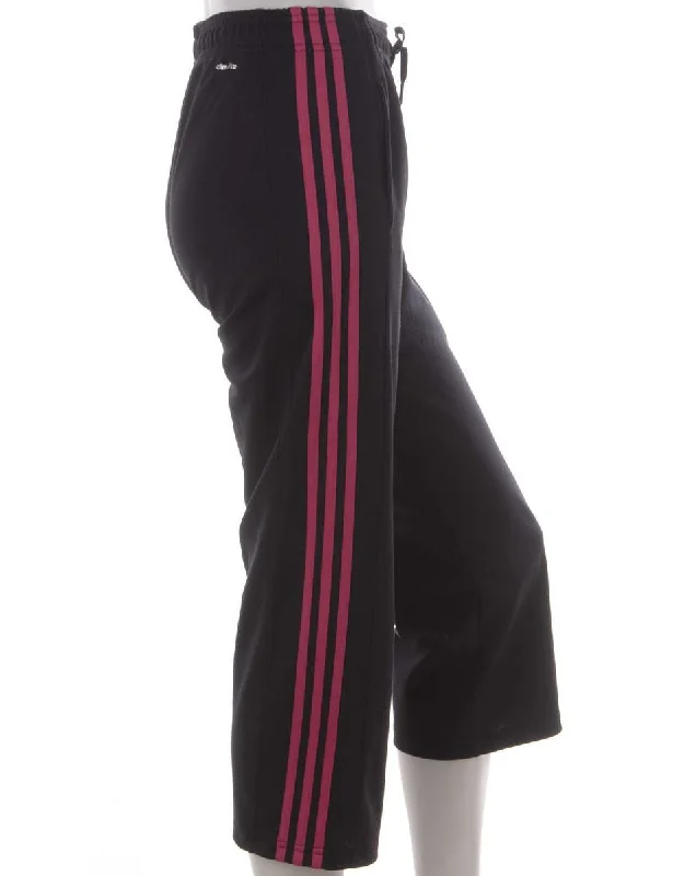 Label Upcycled Adidas Mel Cropped Track Pants Relaxed Lounge Trousers