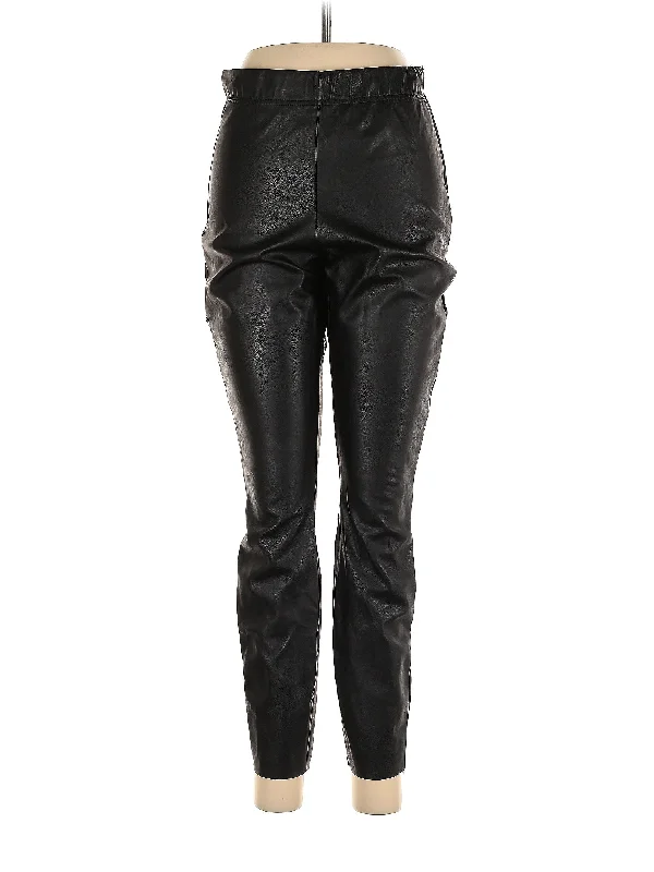 Faux Leather Pants Trendy Velvet Pants