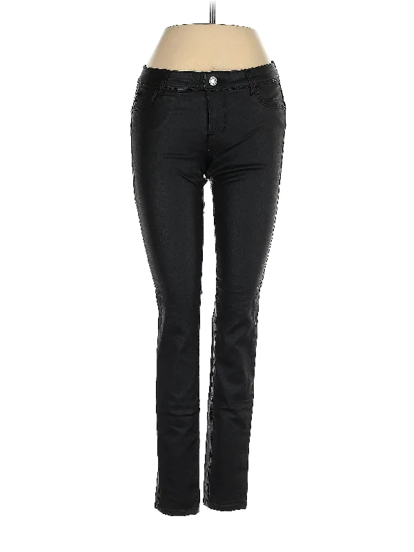 Casual Pants Chic Faux Leather Pants