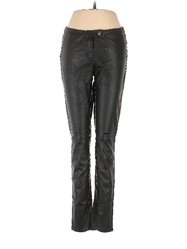 Faux Leather Pants Comfy Cargo Trousers