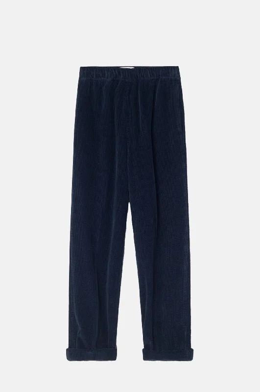 Padow Pant Navy Casual Wide Pants