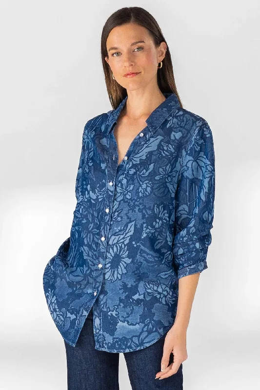 Lisette - 1135-499 Makayla Blouse Elegant Semi-Sheer Blouse