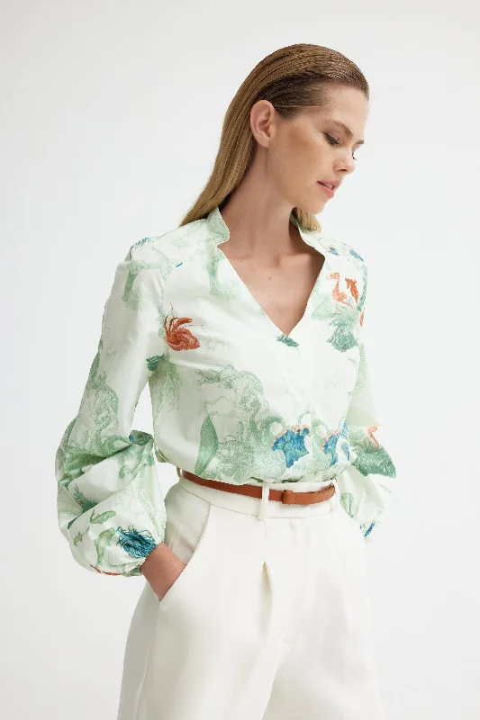 SARA Blouse Versatile Layering Blouse