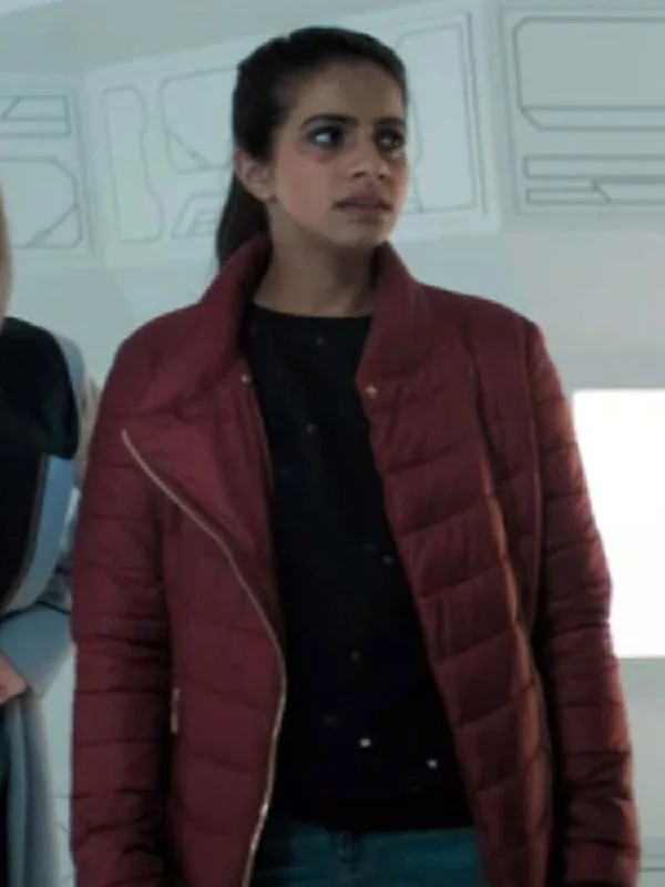 Doctor Who Yasmin Khan Puffer Jacket Graphic Embroidered Appliqued