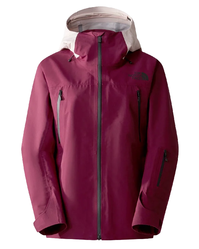 The North Face Women's Ceptor Snow Jacket - Boysenberry Front Pockets Side Pockets Patch Pockets