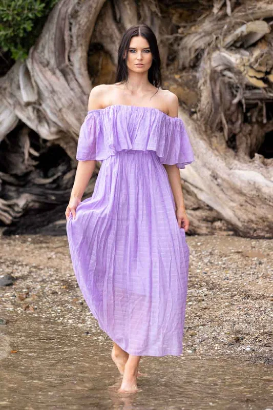 Coltan Maxi Dress Lilac Cozy Knitted Maxi Dress