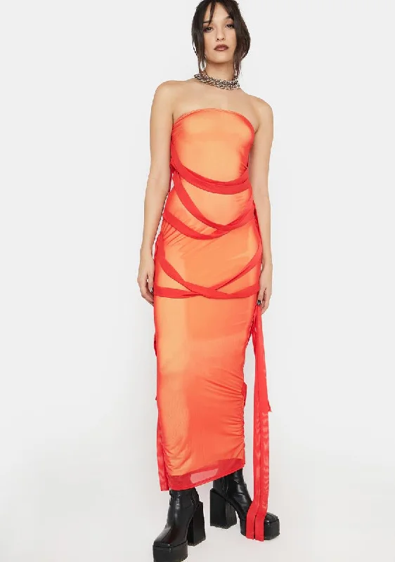 Work Of Art Strappy Maxi Dress Trendy Satin Maxi Dress