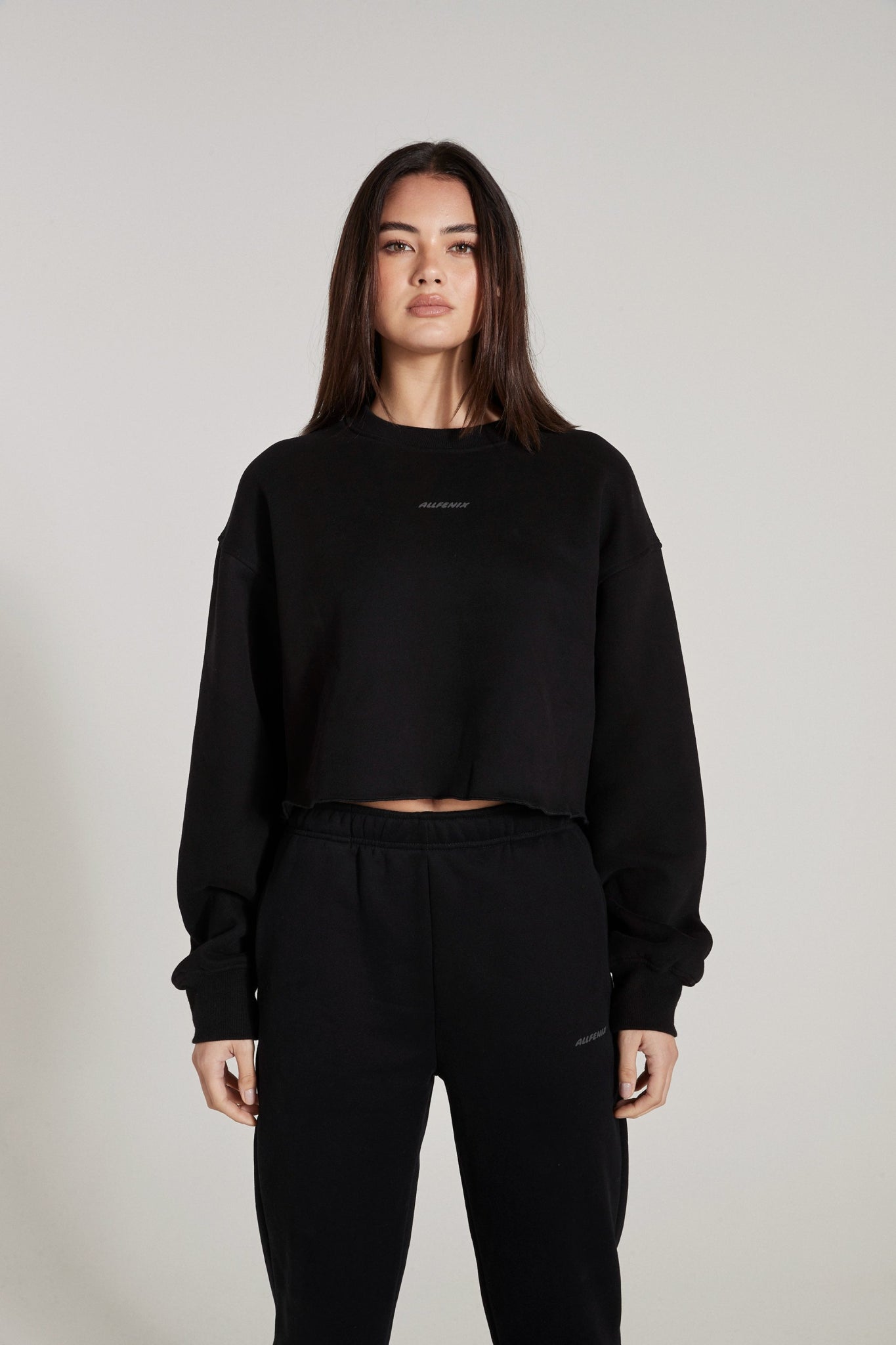 All Fenix Crew Crop Sweater Layered Multi-layer Single Layer