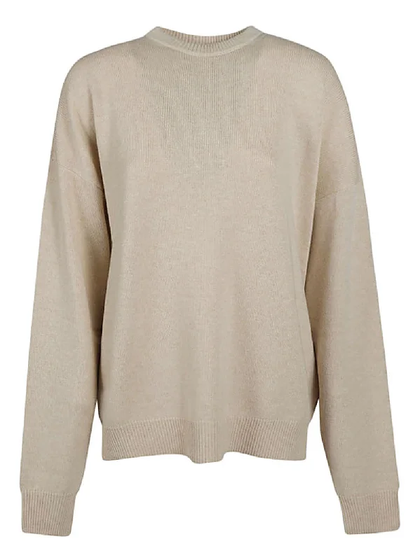 Balenciaga Sweaters Beige Fitted Slim Tailored