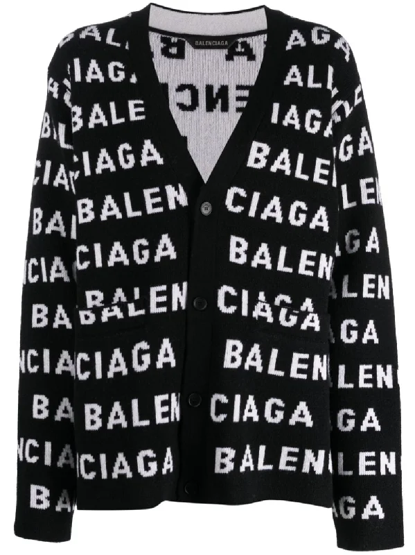 Balenciaga Sweaters Black Satin Blend Silk Blend Wool Blend