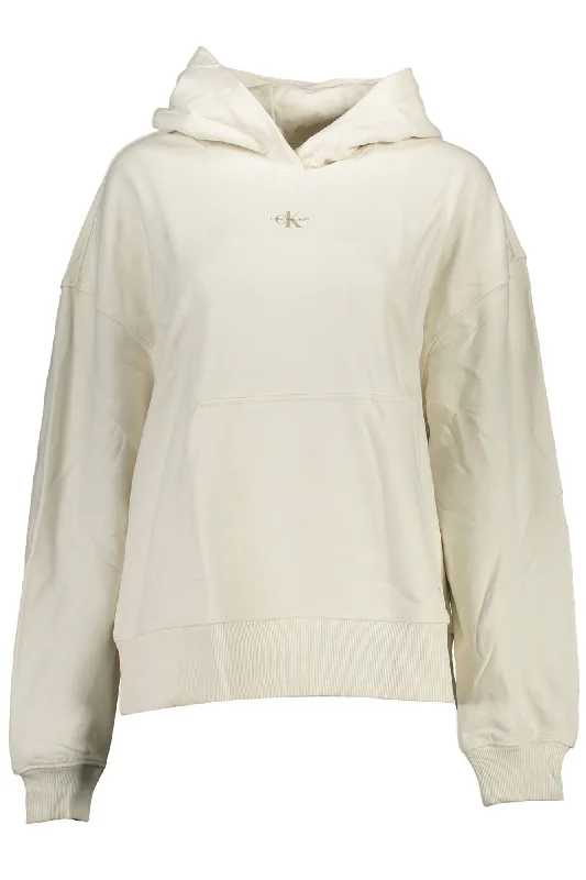 Calvin Klein White Cotton Women Sweater Anti-Pilling Anti-Shrink Durable