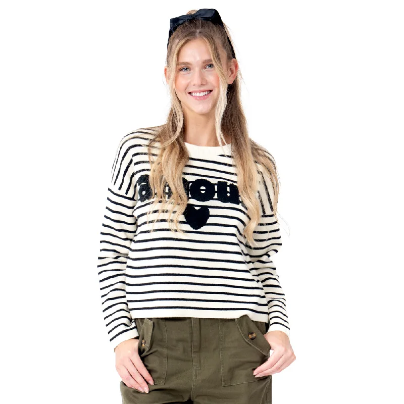 SWEATER PARA MUJER NECK CONTRASTING & PRINTED FOREVER 21 Tailored Straight A-Line