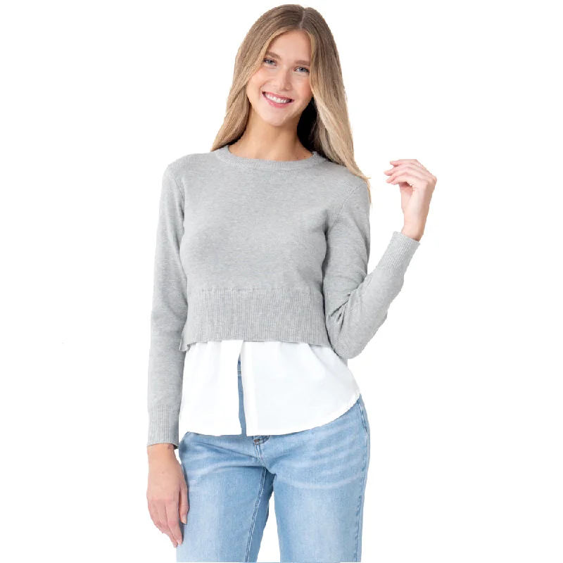 SWEATER PARA MUJER CROPPED COMBINED FOREVER 21 Toggled Drawstring Belted