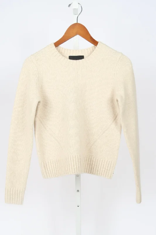 Gwendolyn Sweater - Light Oat Melange Stylish Fashionable Trendy