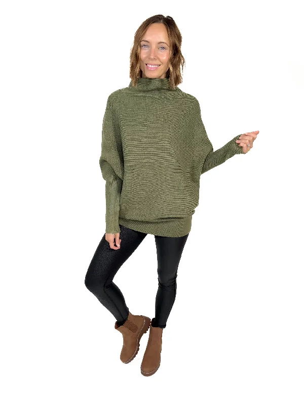 Marley Dolman Sweater- LIGHT OLIVE Sweater Knitwear Pullover