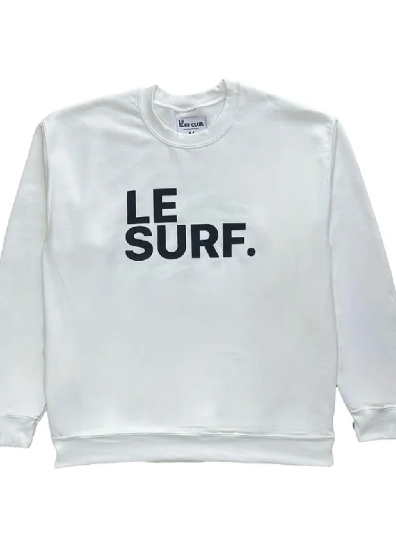 Le Surf Sweatshirt Hoodie with Frayed Bohemian Relaxed