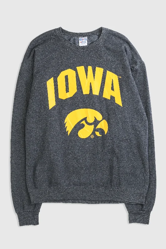 Vintage Iowa Sweatshirt Hoodie with Zipper Versatile Modern