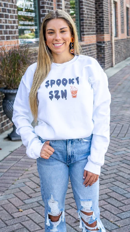 Spooky Szn PSL Sweatshirt Hoodie with Gradient Ombre Colorful