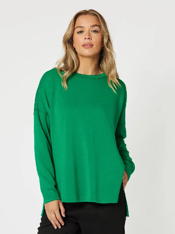 Urban Sweatshirt - Ivy Hoodie with Back Slit Movement Comfort