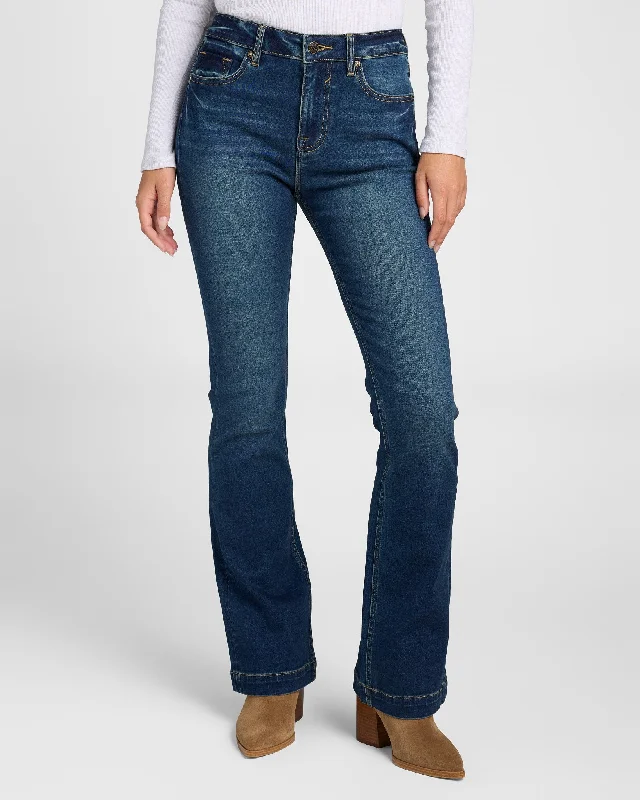 Ace High Rise Bootcut Jeans Stylish High-Waist Skinny Denim