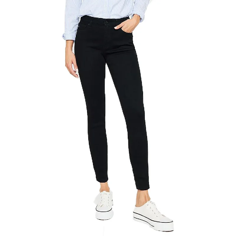 Womens High Rise Coated Skinny Jeans Trendy Bootcut High-Waisted Jeans