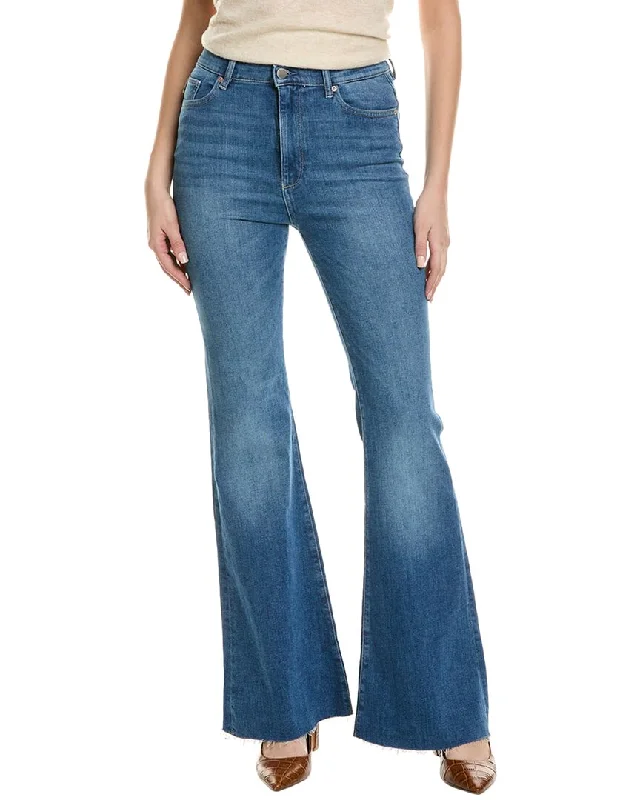 Dl1961 Rachel Driggs Ultra High-Rise Flare Jean Fashionable Distressed Jeans