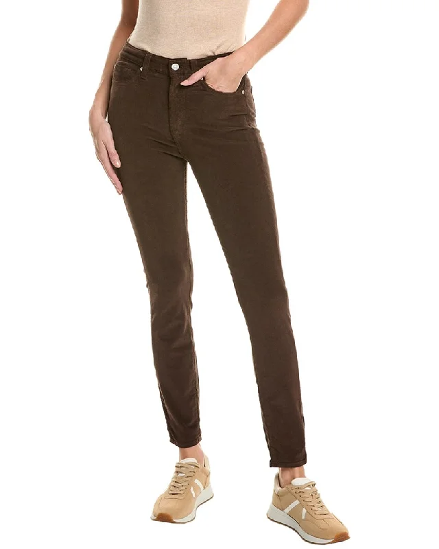 7 For All Mankind Gwenevere Hot Fudge High-Rise Corduroy Jean Trendy Paperbag Waist Jeans