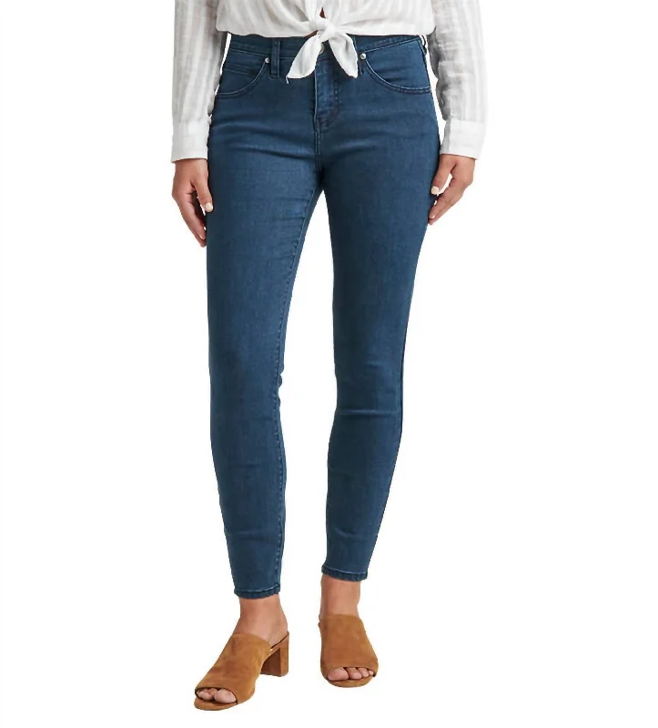 Cecelia Mid Rise Skinny Jean In Castle Rock Comfortable Stretch Fit Jeans