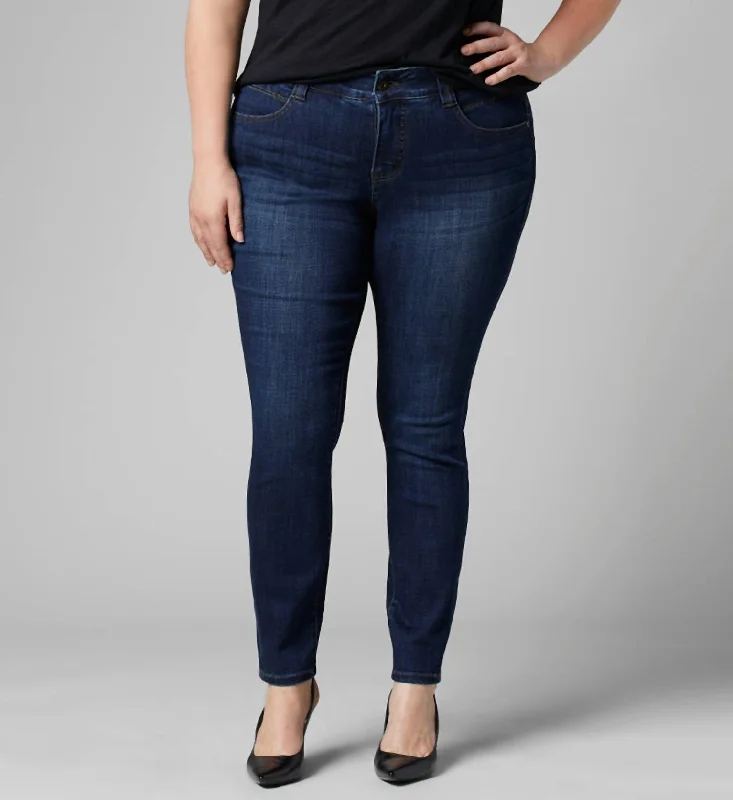 Cecilia Mid Rise Skinny Jean - Plus In Indigo Casual Loose Fit Jeans