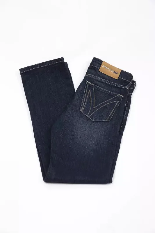 Blue Cotton Women Jeans Stylish High-Waist Jeans