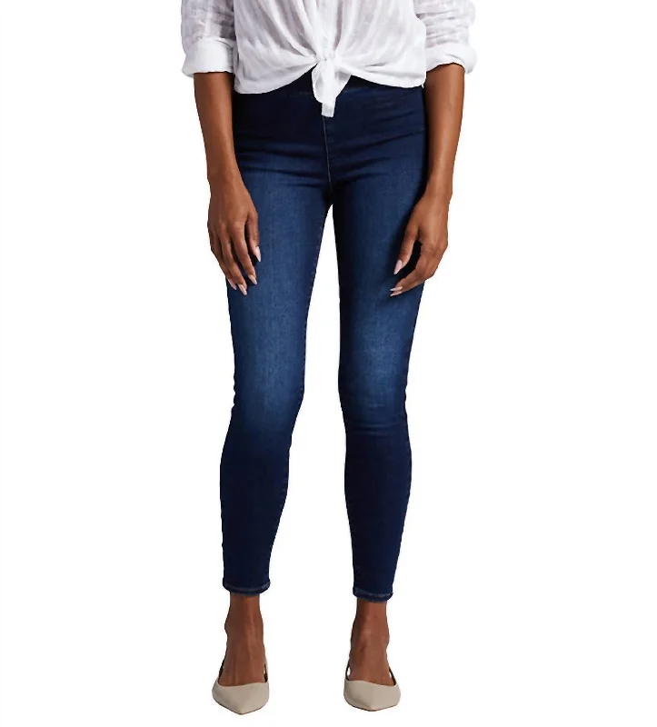 Forever Stretch Fit Flat Front Jean In Cornflower Blue Fashionable Straight Fit Denim