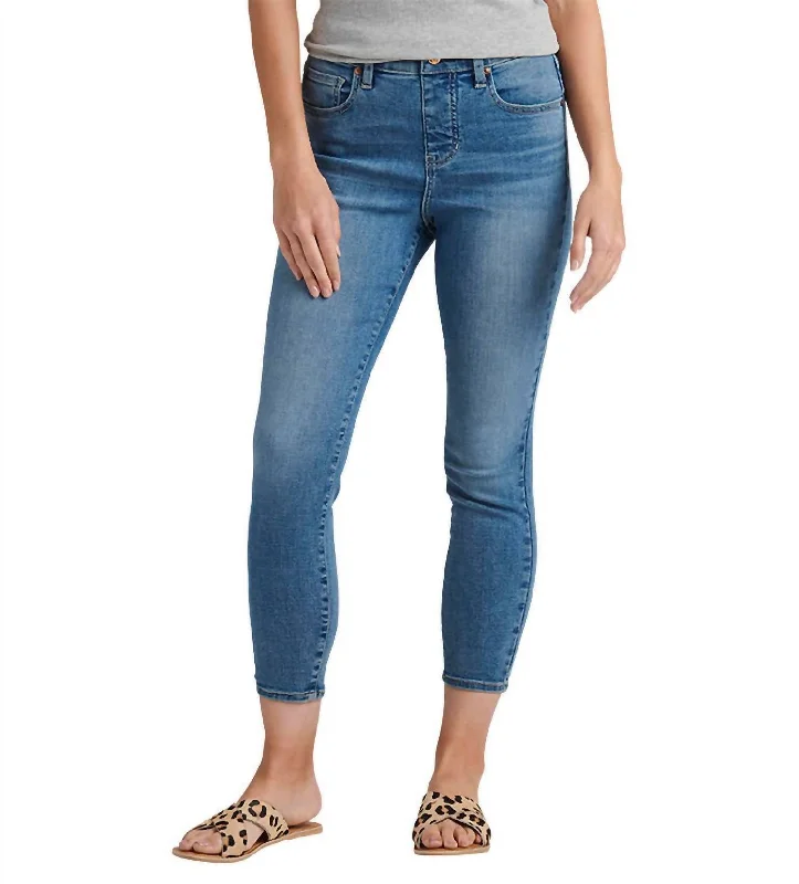 High Rise Valentina Skinny Crop Jean In Boardwalk Trendy Skinny High-Waist Jeans