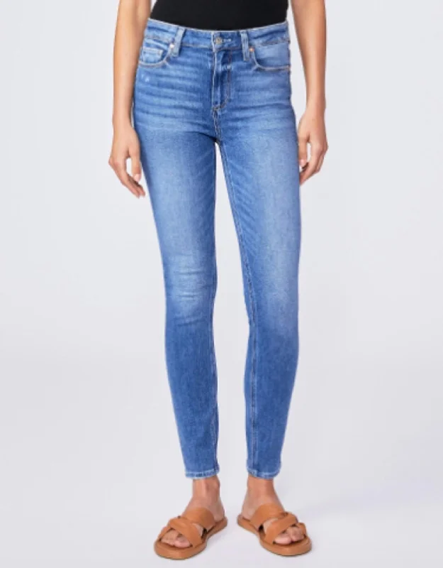 Hoxton Ankle Jean In Rock Show Distressed Trendy Skinny Fit Jeans