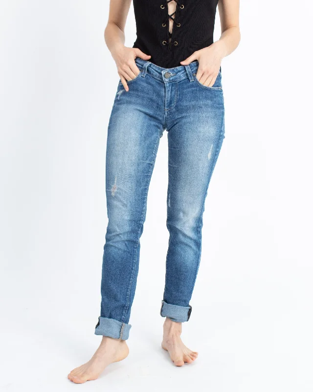 "Jimmy Jimmy" Skinny Jeans Fashionable Cropped Denim Jeans