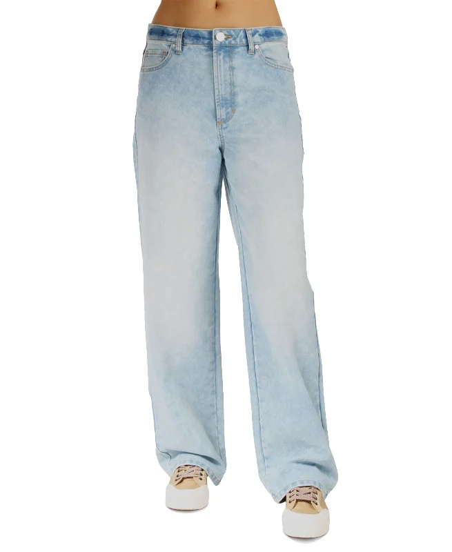 Juniors' Basic Dad Jeans Stylish Relaxed Fit Skinny Jeans