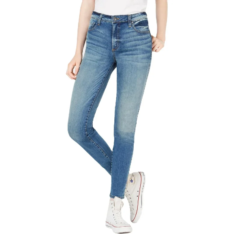 Kut From The Kloth Womens Solid High Rise Skinny Jeans Trendy Low-Rise Slim Jeans