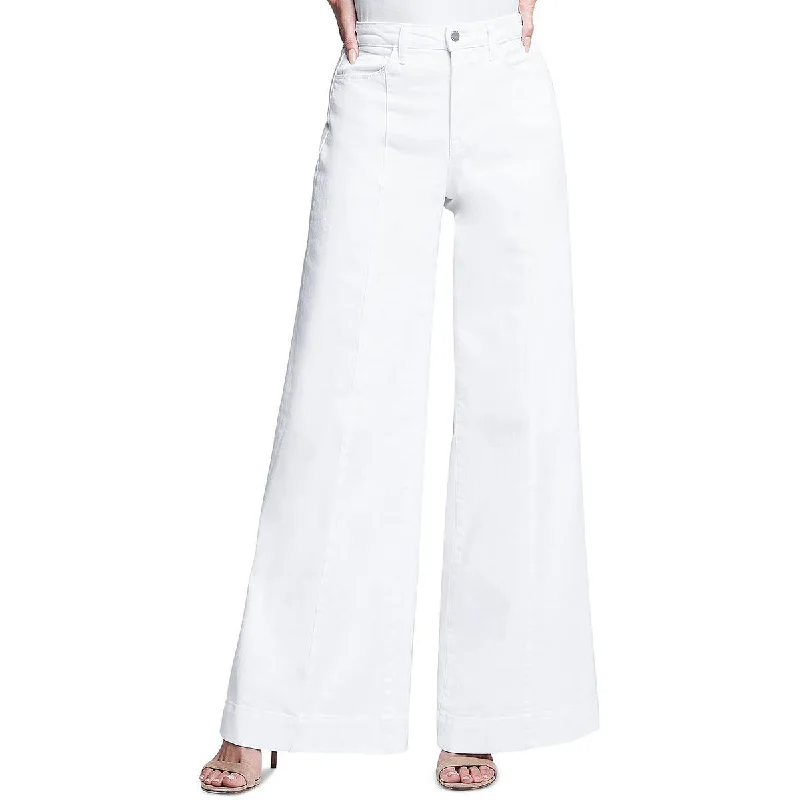 L'Agence Womens Sandy High Rise Trouser Wide Leg Jeans Elegant Wide-Leg Jeans