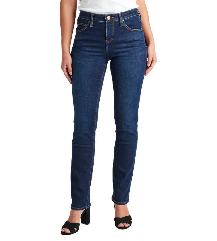 Ruby Mid Rise Straight Leg Jean - Plus In Night Breeze Stylish High-Rise Mom Jeans