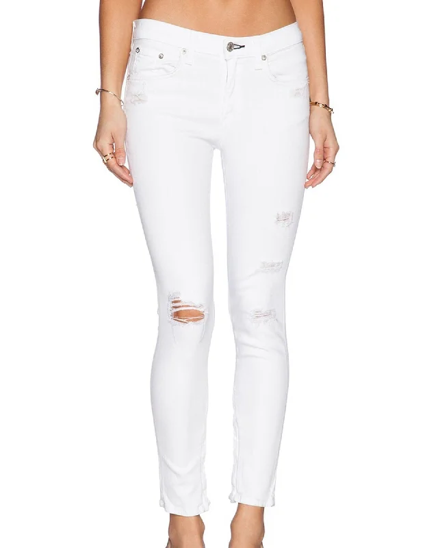 White Skinny Jeans Comfortable Boyfriend Jeans