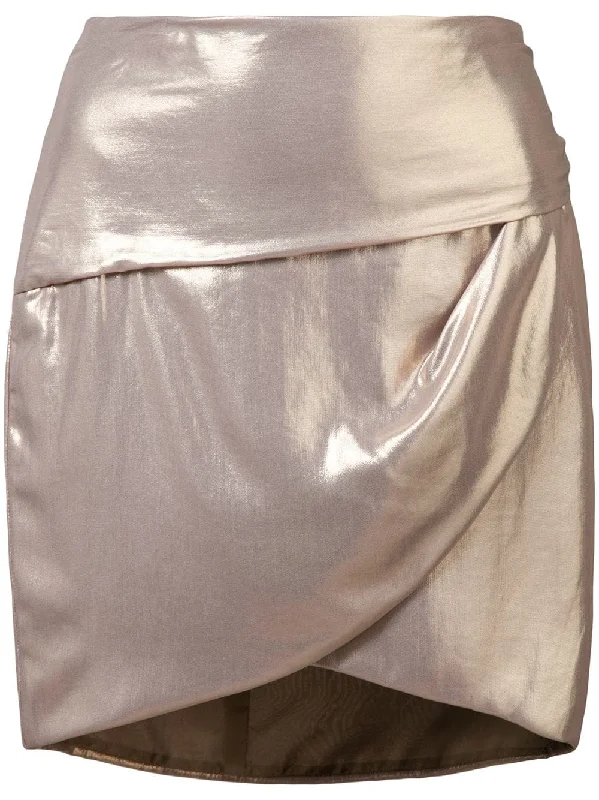 gathered mini skirt wrap skirt elegant